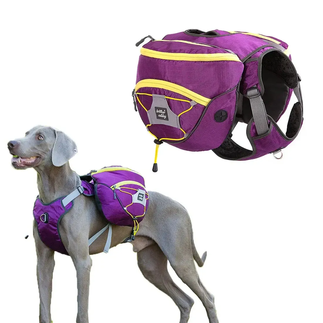 Reflective Dog Backpack Harness for Adventurers