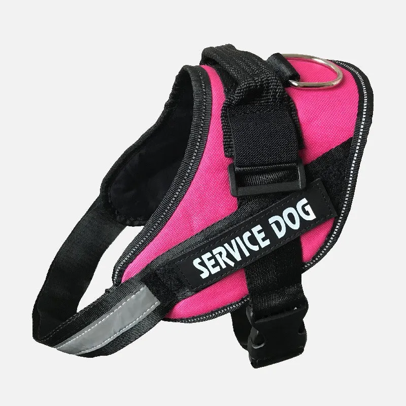 Service Dog Customizable & Adjustable Reflective Pet Harness