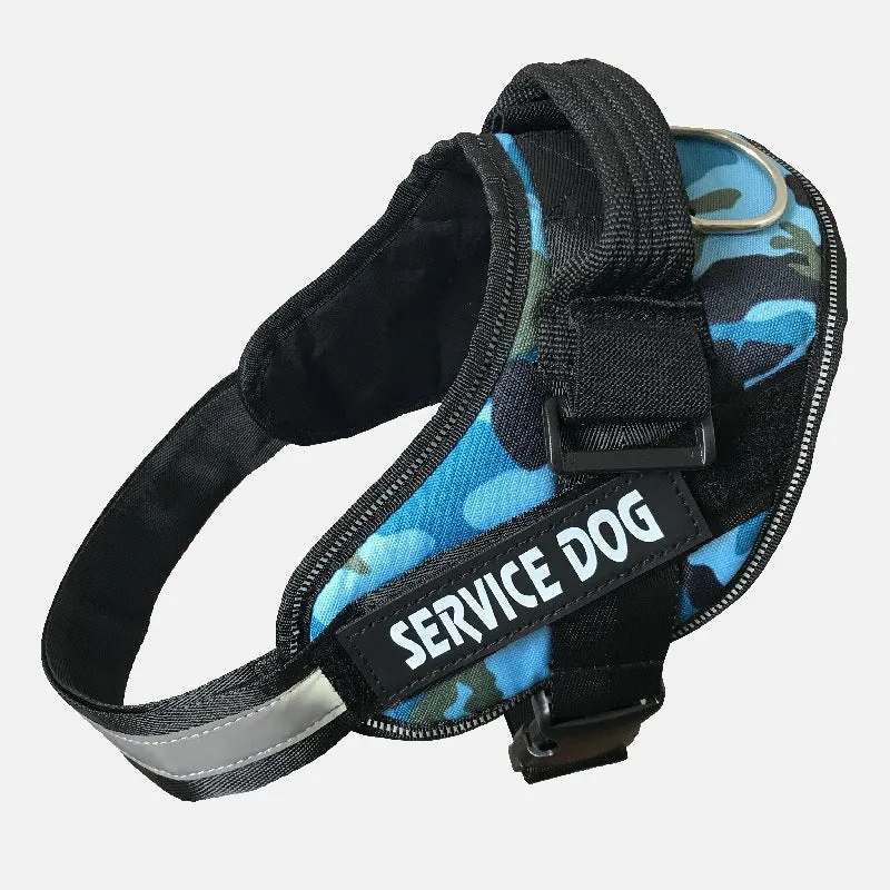 Service Dog Customizable & Adjustable Reflective Pet Harness