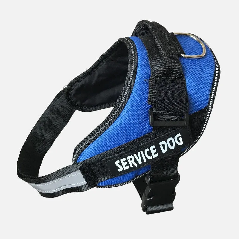 Service Dog Customizable & Adjustable Reflective Pet Harness