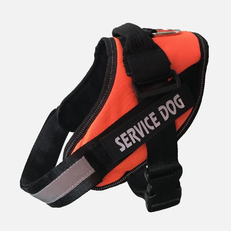 Service Dog Customizable & Adjustable Reflective Pet Harness