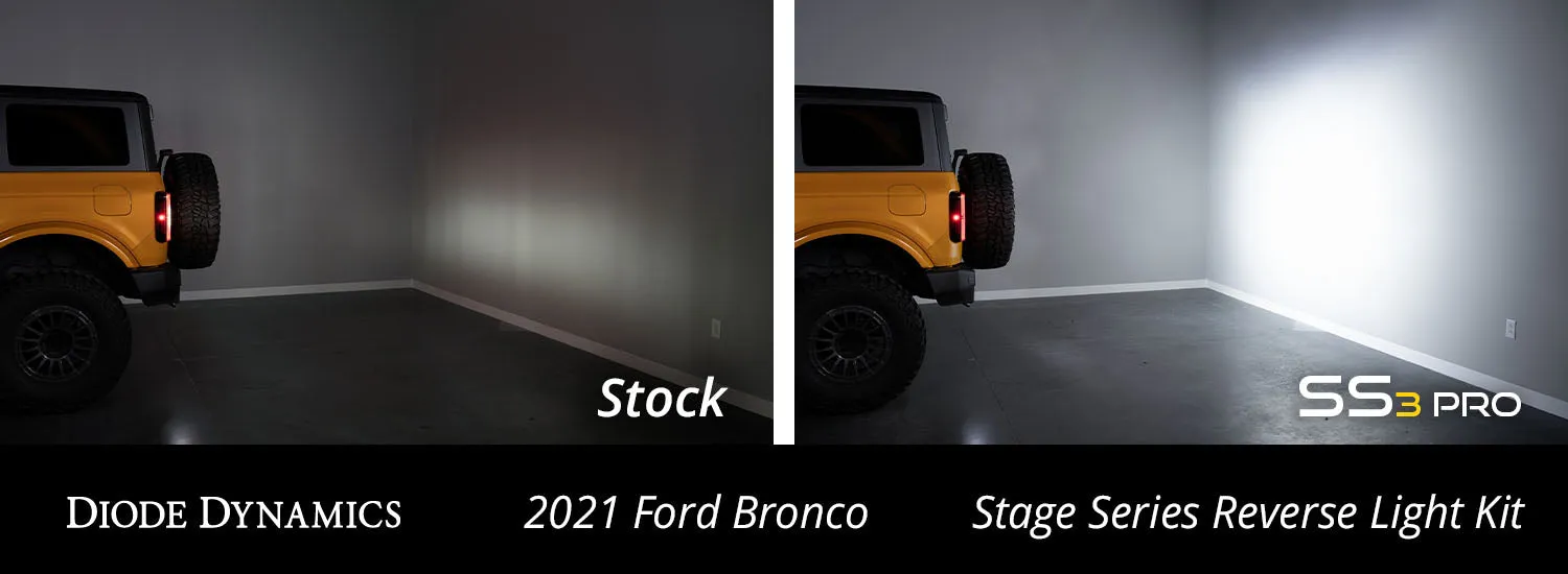 Stage Series Reverse Light Kit for 2021-2022 Ford Bronco C2 Pro Diode Dymanics