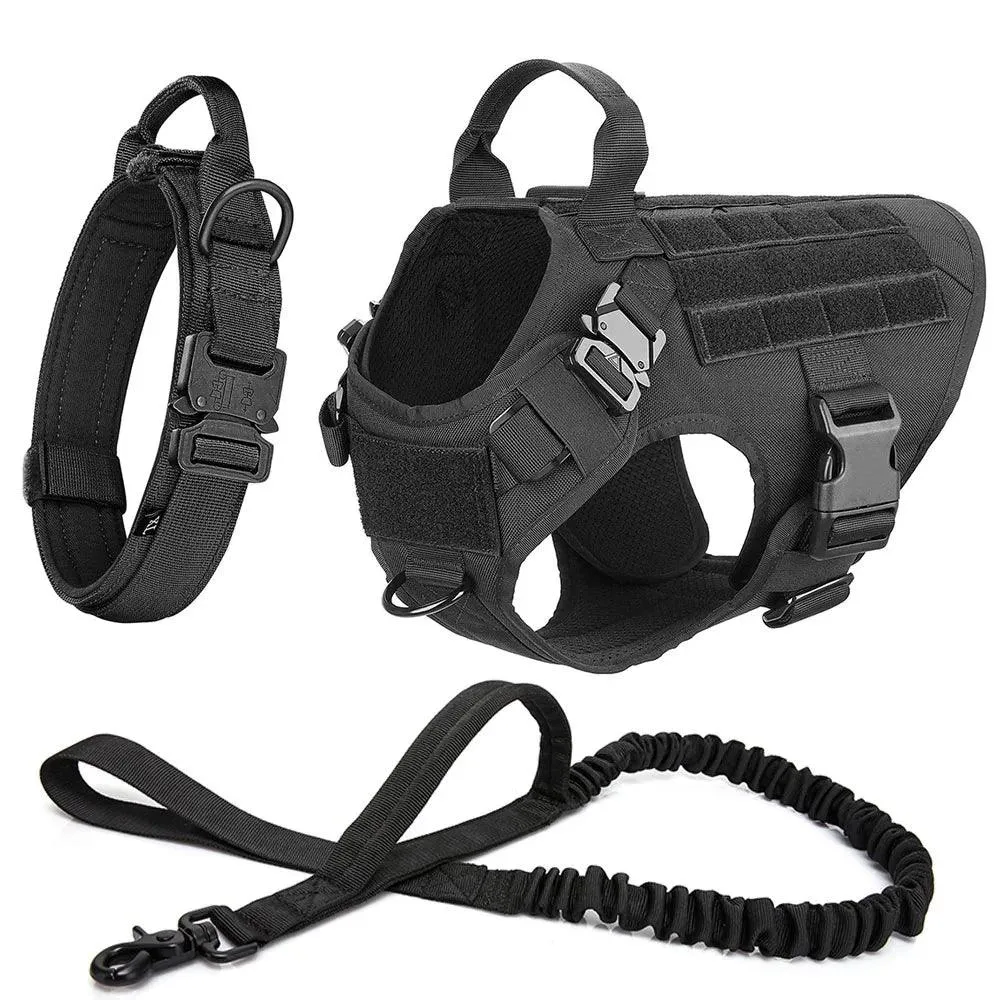 Tactial  Dog Harness ™ No Pull -Military Dog Harness for Training Service Dog