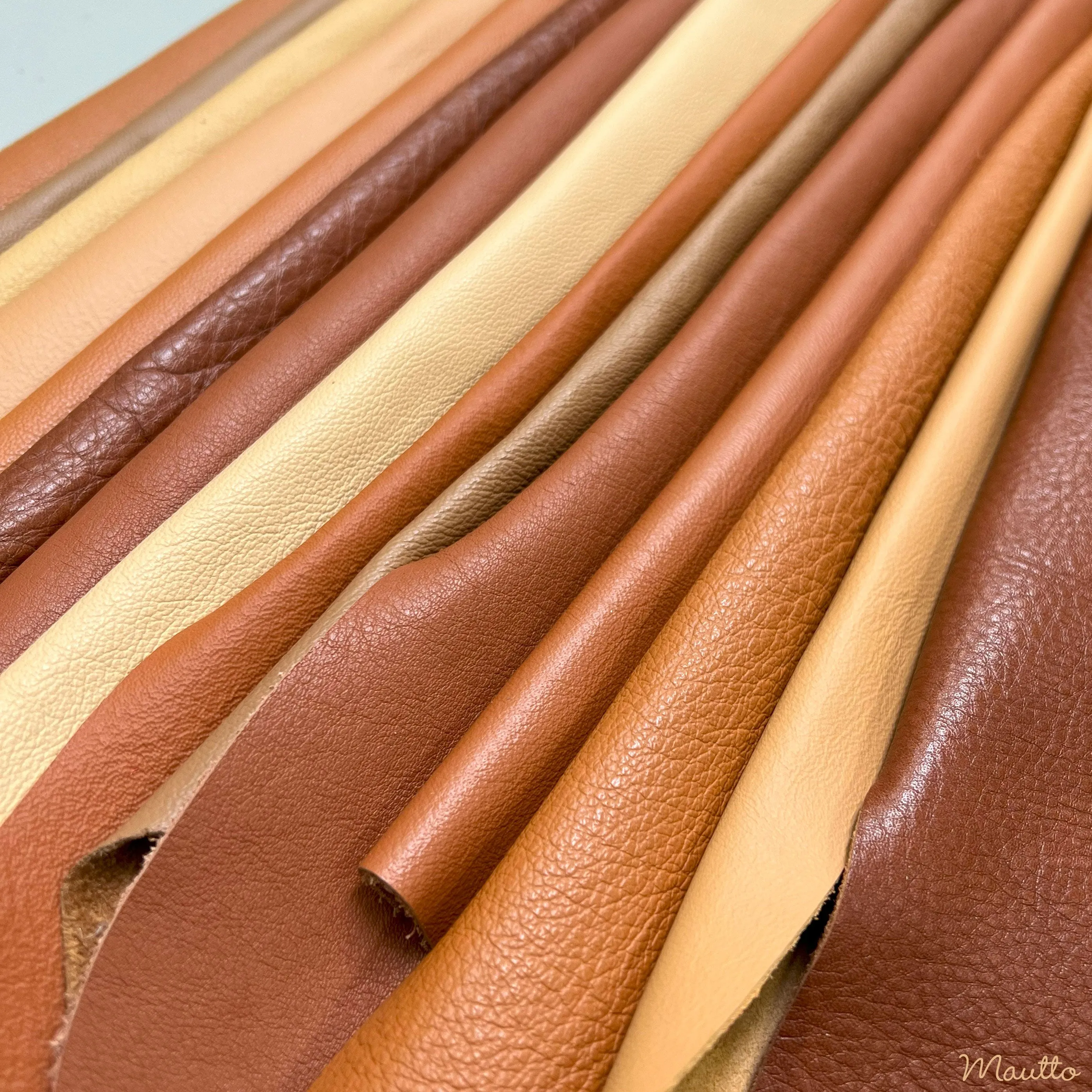 Tan Leather Pieces - 1 Pound Bag of Scraps & Remnants - for Crafts, Art, DIY Projects, Jewelry