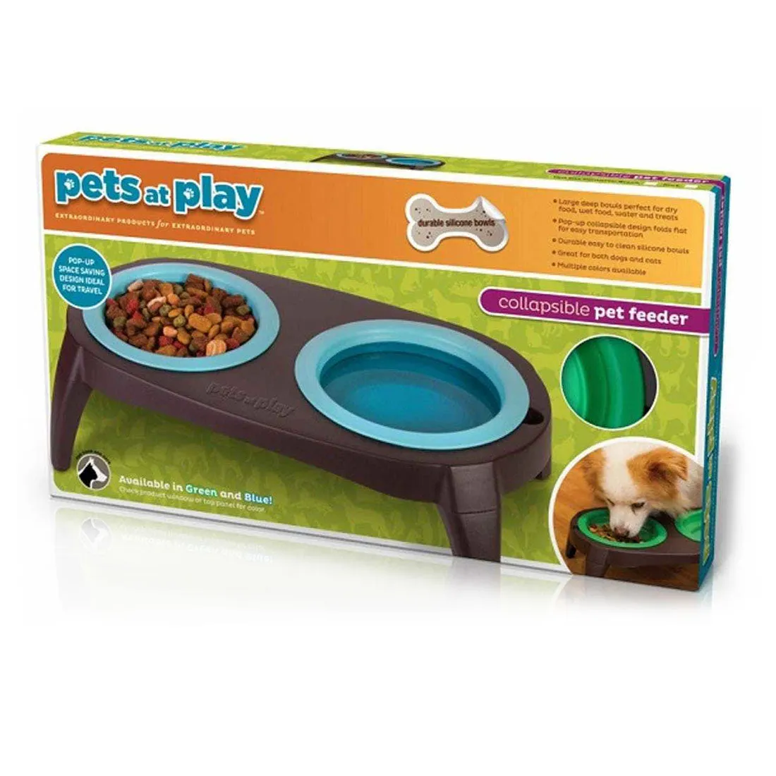 Travel-Friendly Collapsible Pet Feeder - Perfect for Pets on the Move