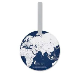 World Map Luggage Tags